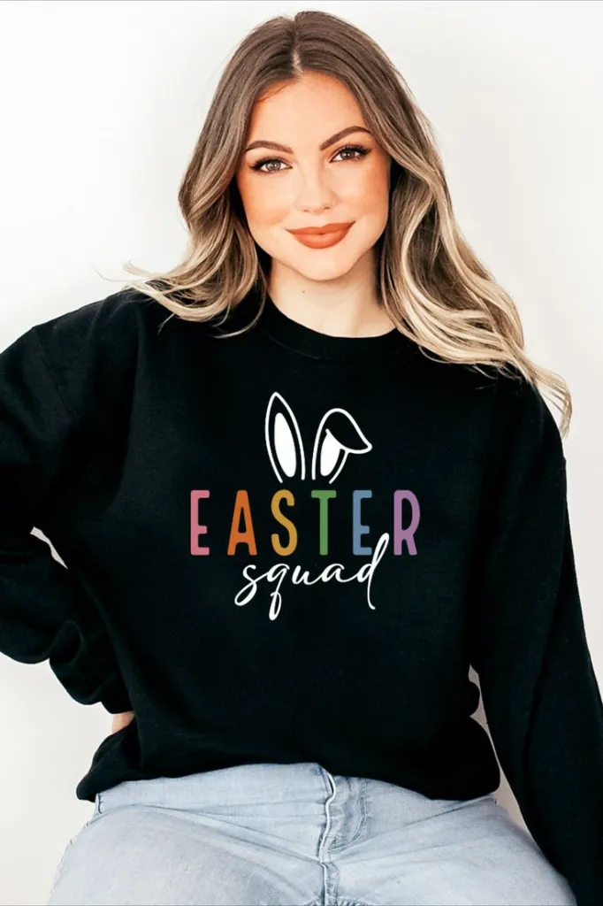 Easter Squad SVG PNG PDF, Easter Vibes Svg, Bunny Svg, Kids Easter Svg, Easter Svg, Happy Easter Svg.webp