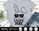 Easter Dude Svg, Easter SVG, Easter Bunny Svg, Bunny Ears Svg, Kids Easter gift, Boys Easter Shirt, Png, Svg Files For Cricut, Silhouette.webp
