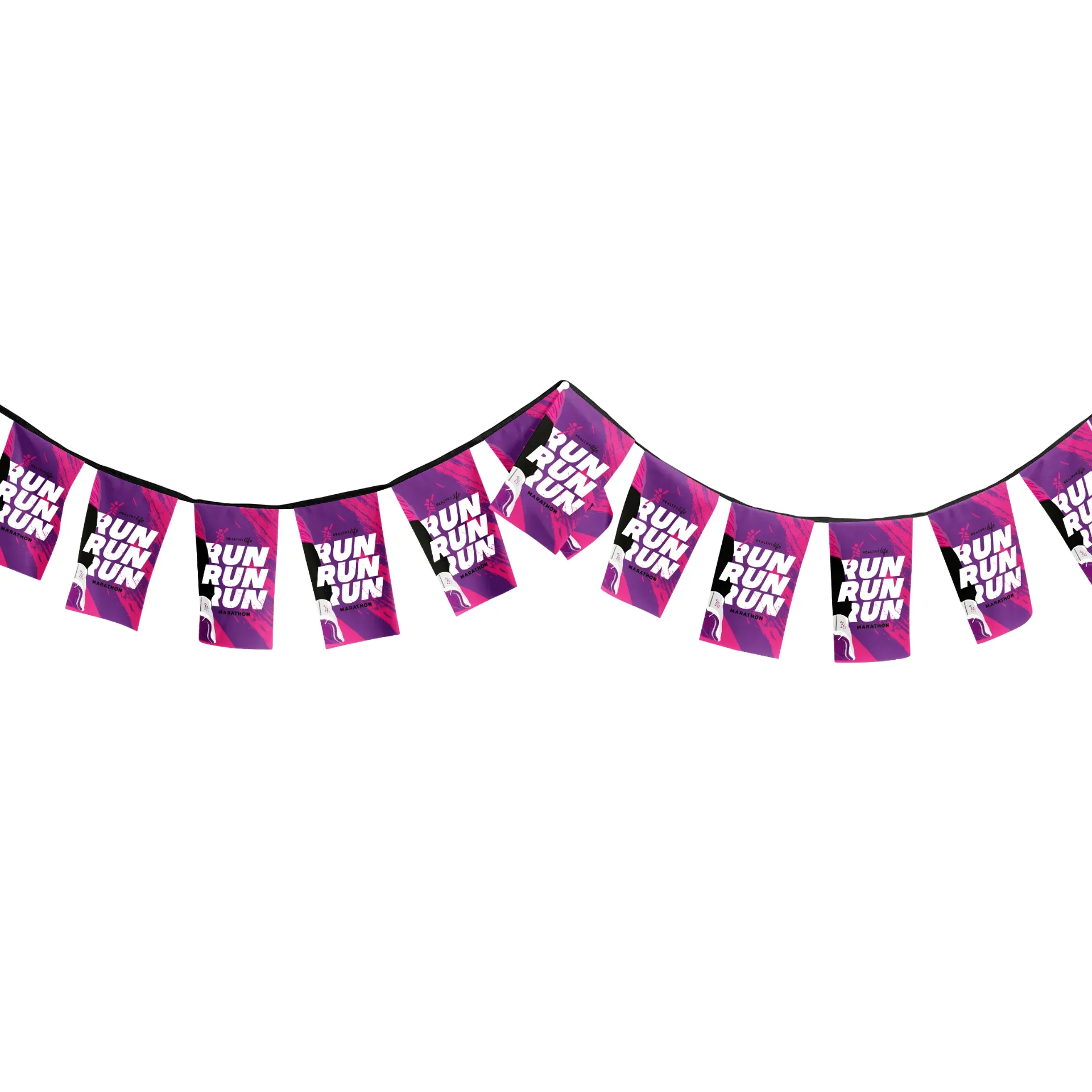 Sublimated Fabric Bunting (Triangle & Rectangle)