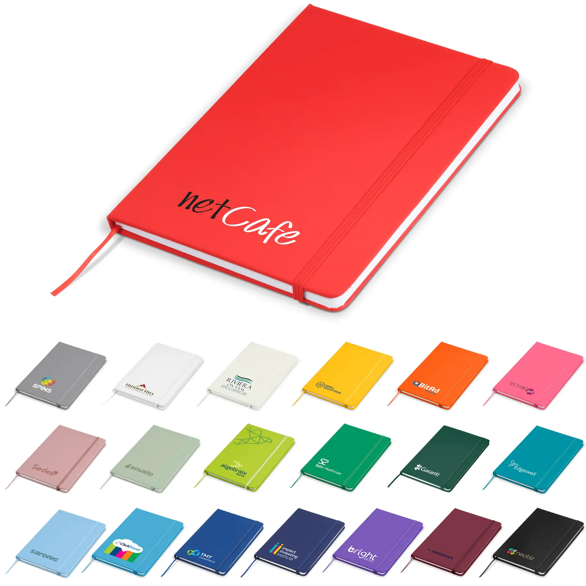Altitude Omega A5 Hard Cover Notebook (Screen Printing, Black)