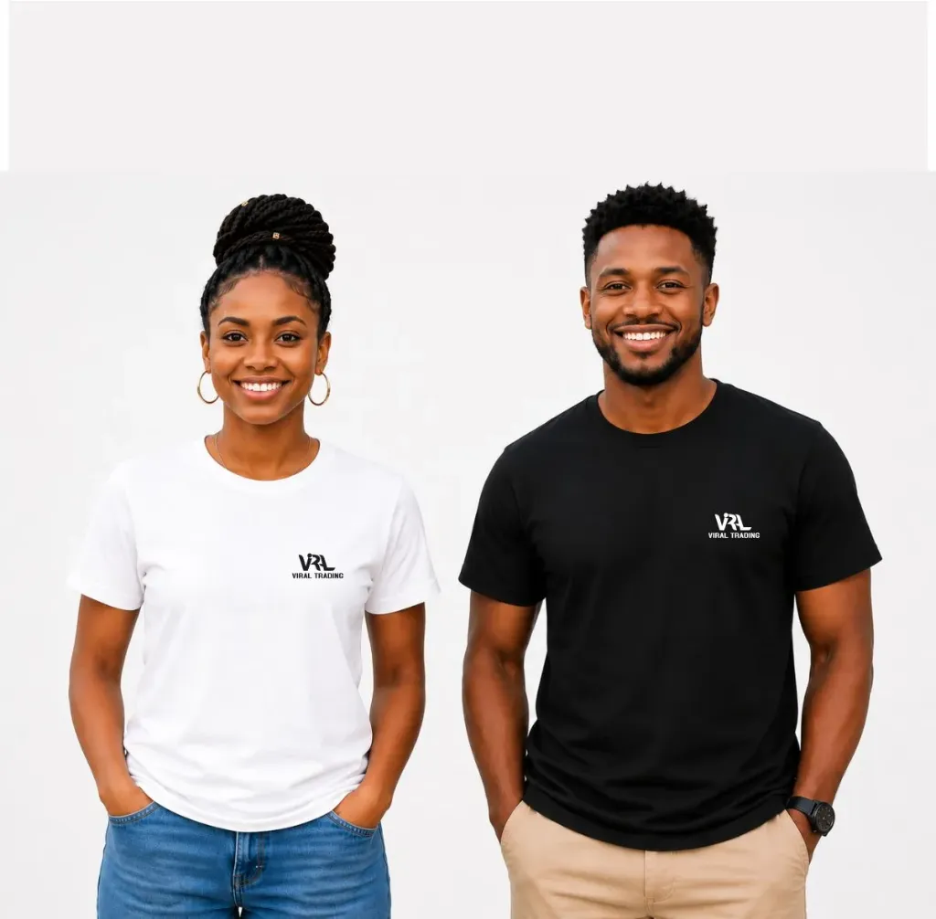 CW001-Unisex Adult Round Neck T-Shirt (Black, S)