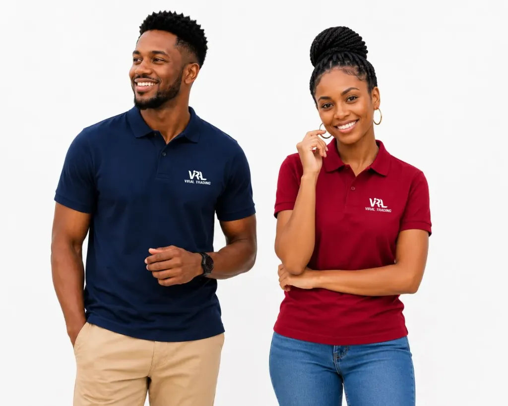 CW002-Unisex Adult Golf Shirt (Black, S)