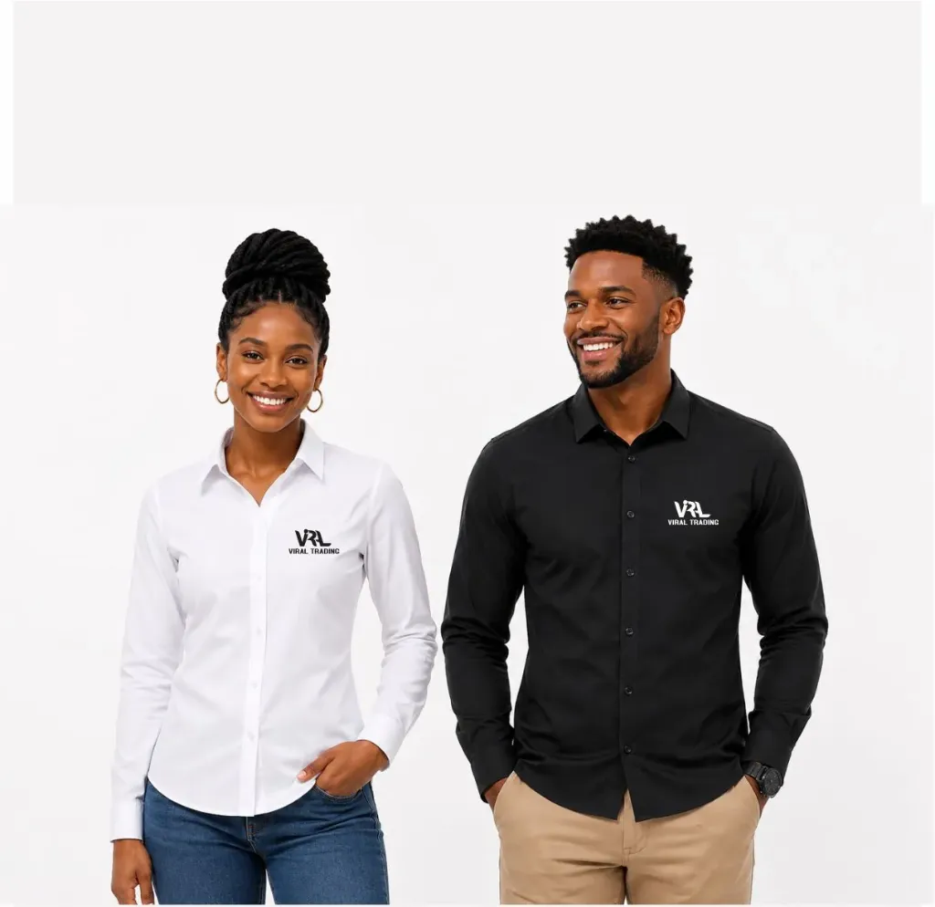 CW005-Unisex Long Sleeve Formal Shirt (Black, XS)