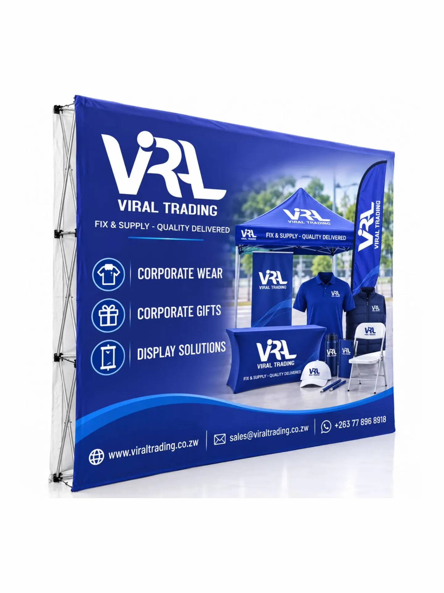 DS008-Custom Branded Backdrop Banner