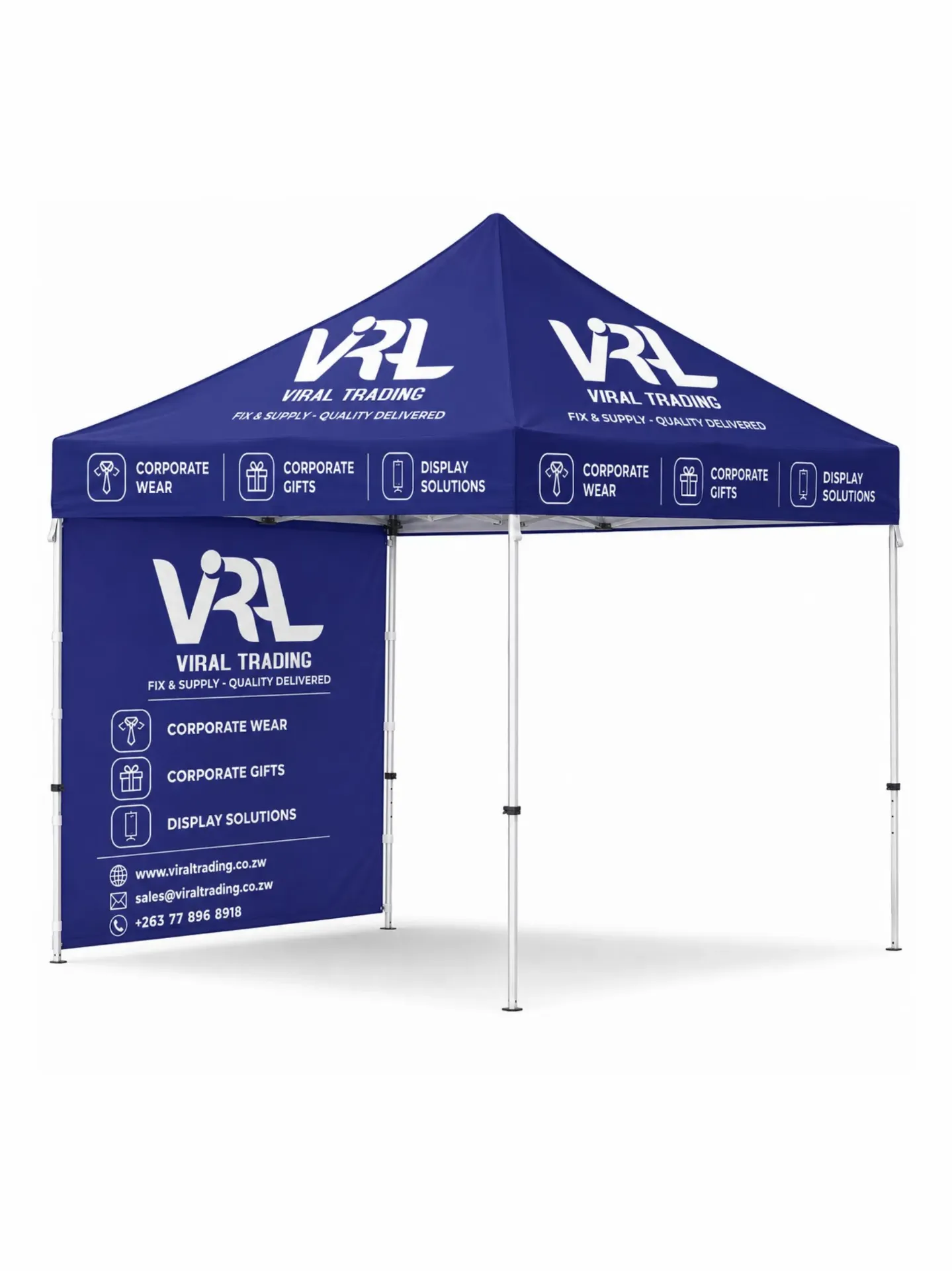 DS010.1-Gazebo 3m x 3m - 1 Full-Wall Skin