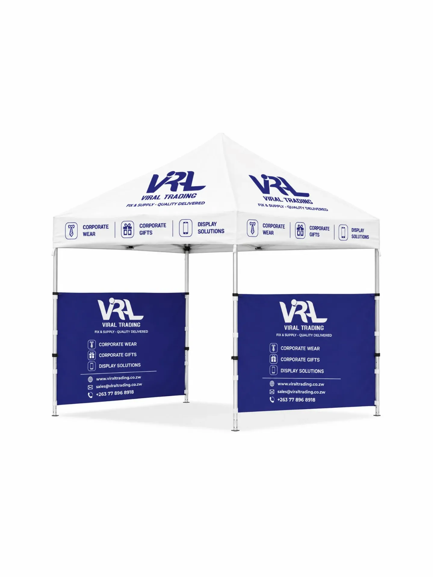 DS010.2-Gazebo 3m x 3m - 2 Half-Wall Skins