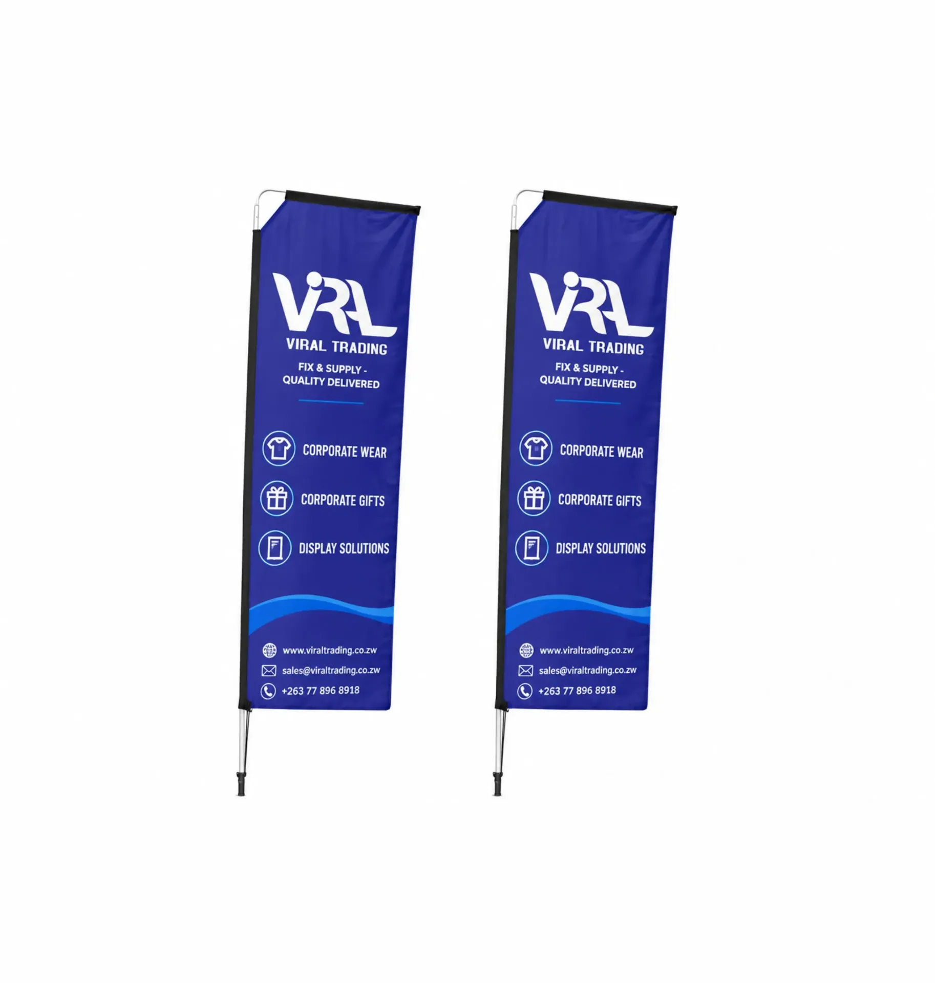 DS010.6-Telescopic Flying Banner (set of 2)