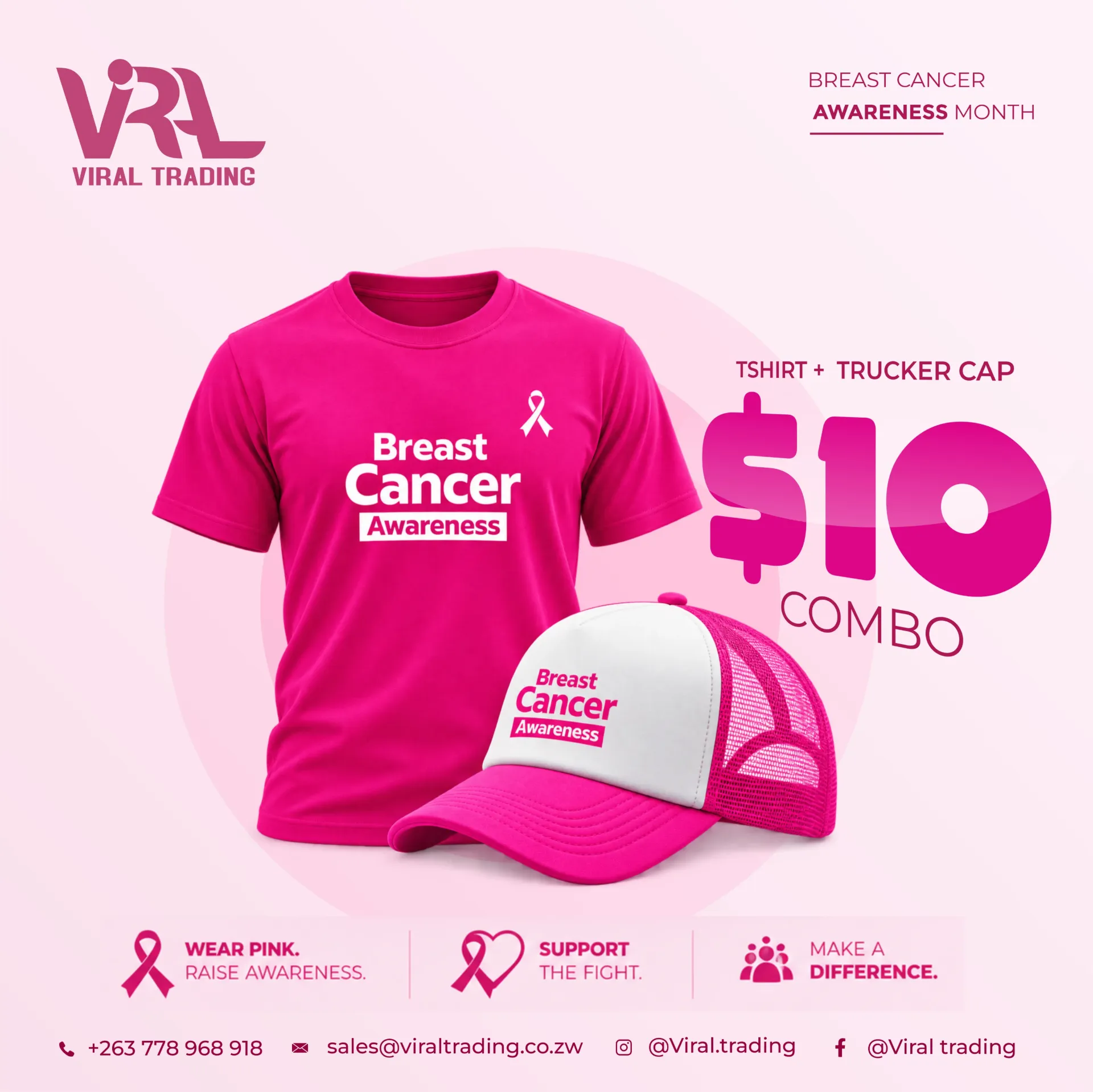 CW016-Breast Cancer Awareness Combo