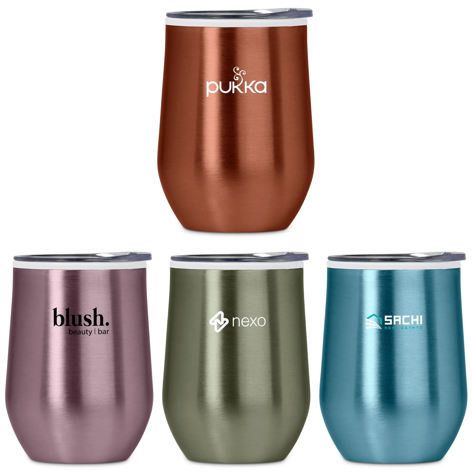 Serendipio Vogue Madison Stainless Steel & Plastic Double-Wall Tumbler - 350ml