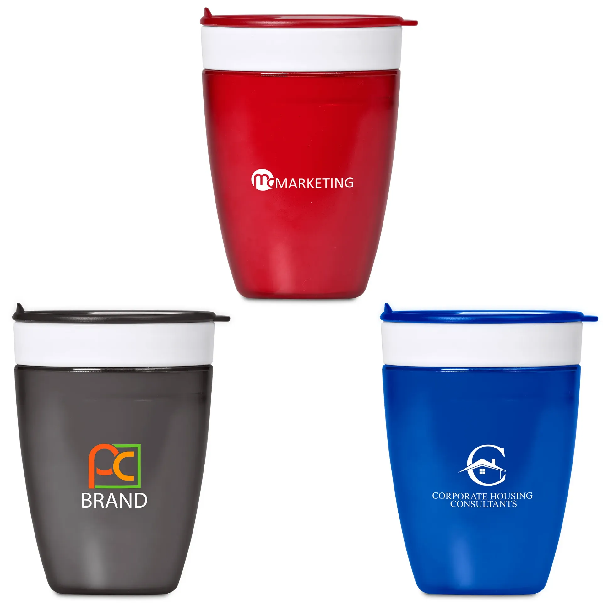 Altitude Manhattan Plastic Double-Wall Tumbler - 300ml (Red)