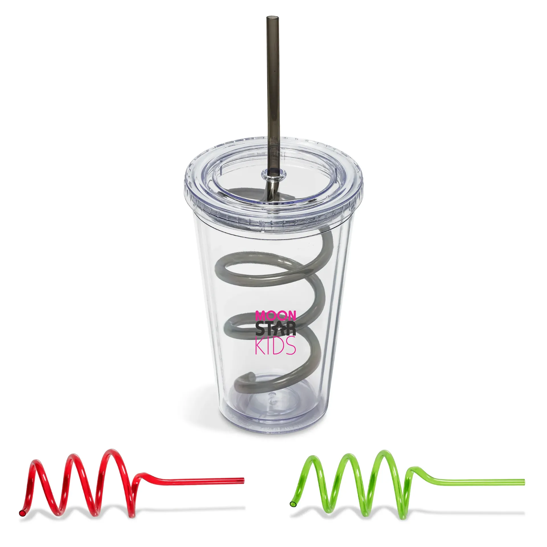 Malibu Tumbler & Twisty Straw Tumbler (Red)