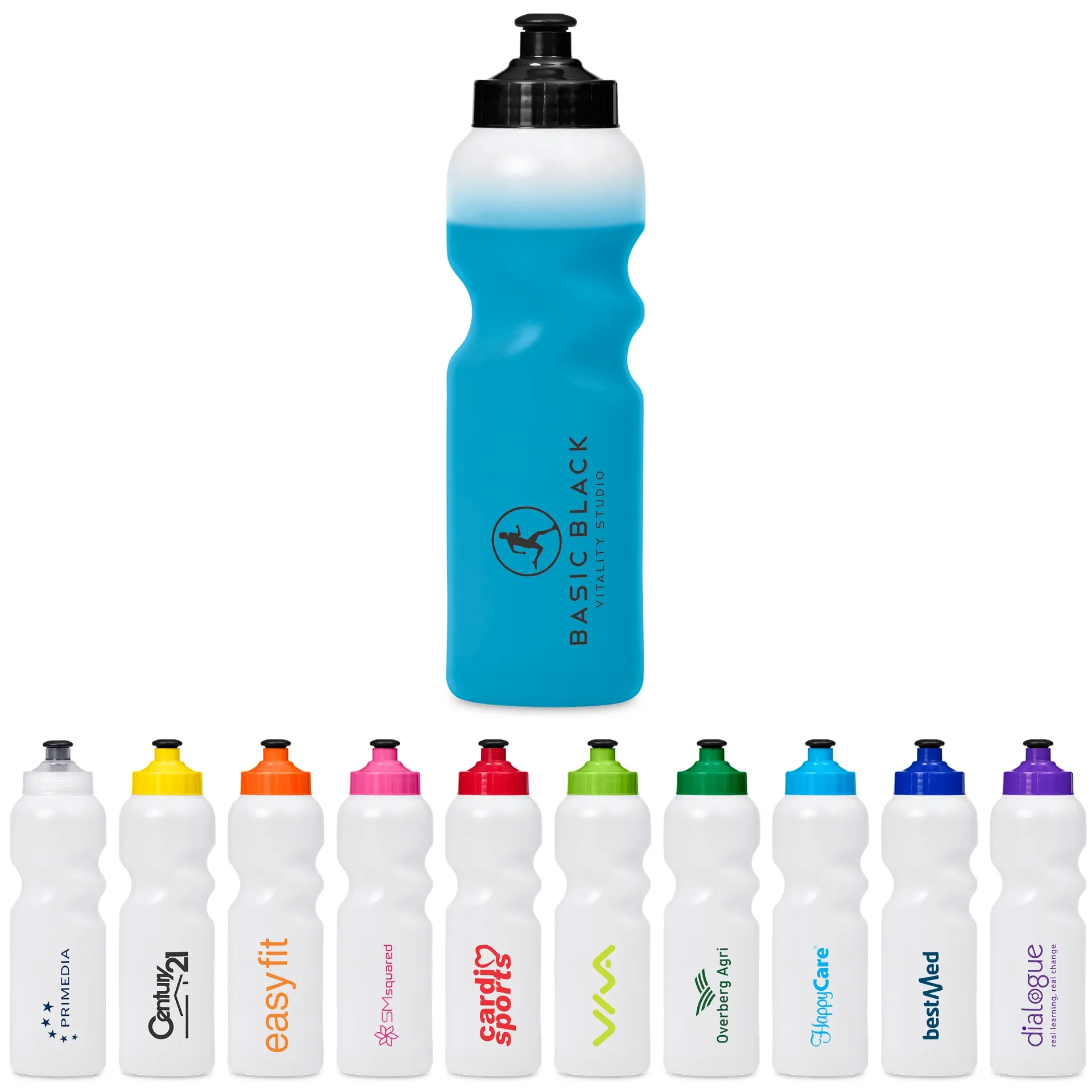 Helix Plastic Water Bottle - 500ml (Black)