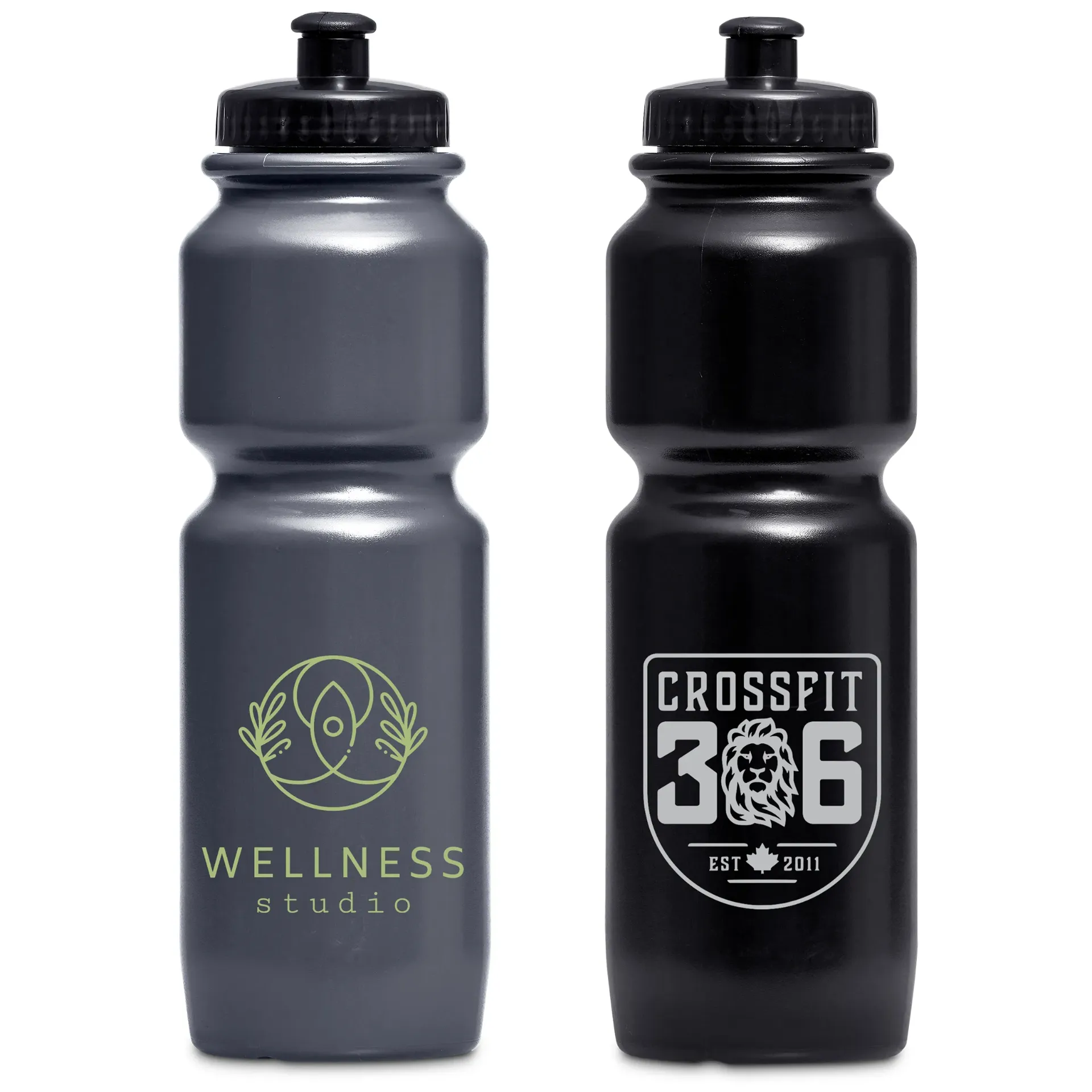 Eva & Elm Lovejoy Plastic Water Bottle - 800ml (Black)