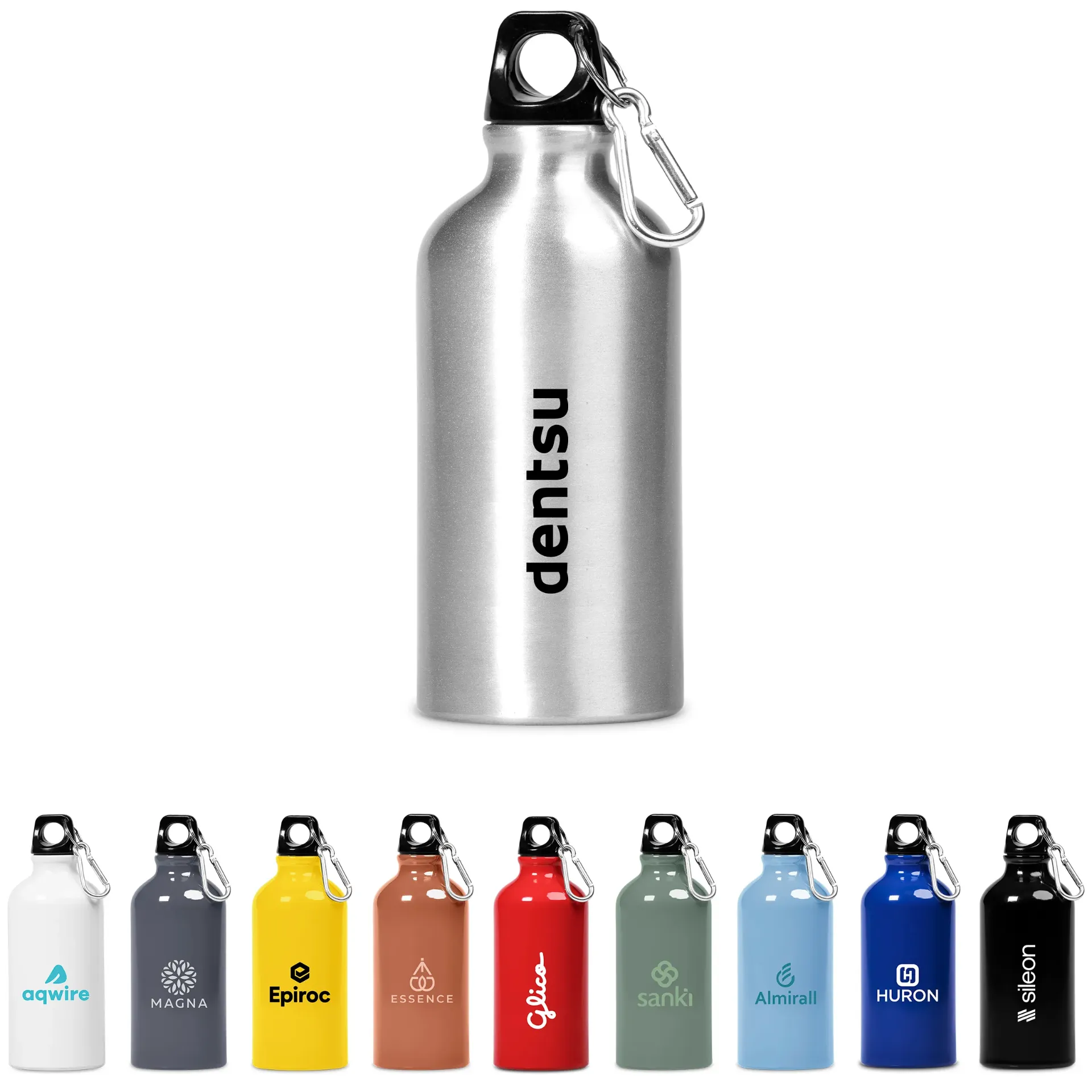 Altitude Braxton Aluminium Water Bottle - 500ml (Black)